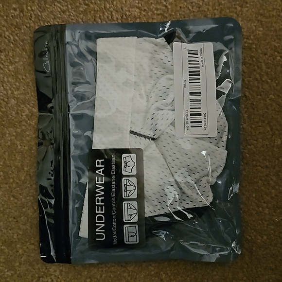 White Low Waist Mesh Jockstrap Large - Picture 8 of 8